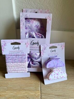 LoveShackFancy Happy Thoughts hair & sleep set- in Hibiscus 🩷💜